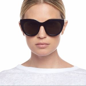 Le Specs Air Heart Black Celebrity Sunglasses